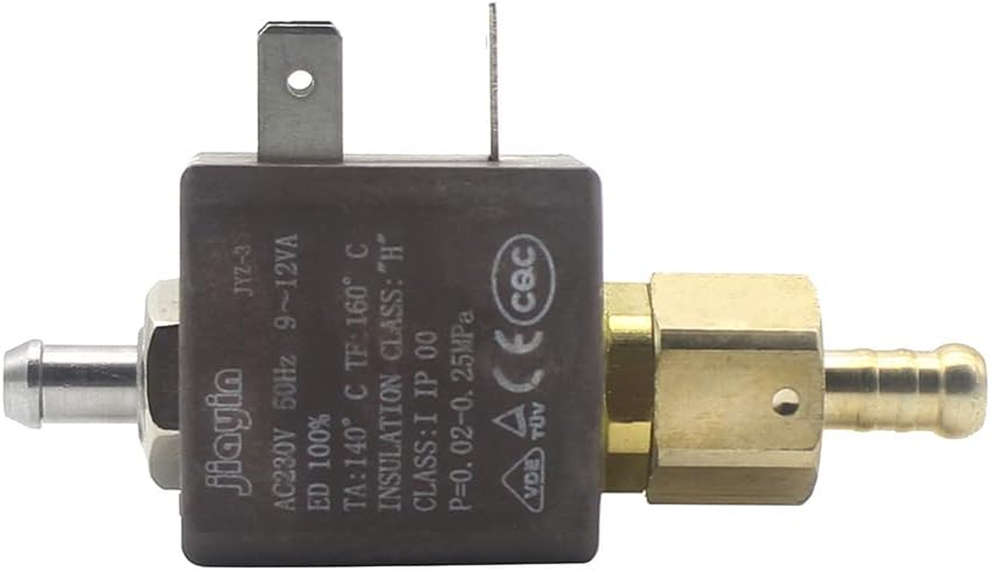 JIAYIN JYZ-3 Normally Open N/O 2/2 Way AC 230V Cannula Brass Coffee Makers Steam Air Water Electric Solenoid Valve Inlet Valve image number 4