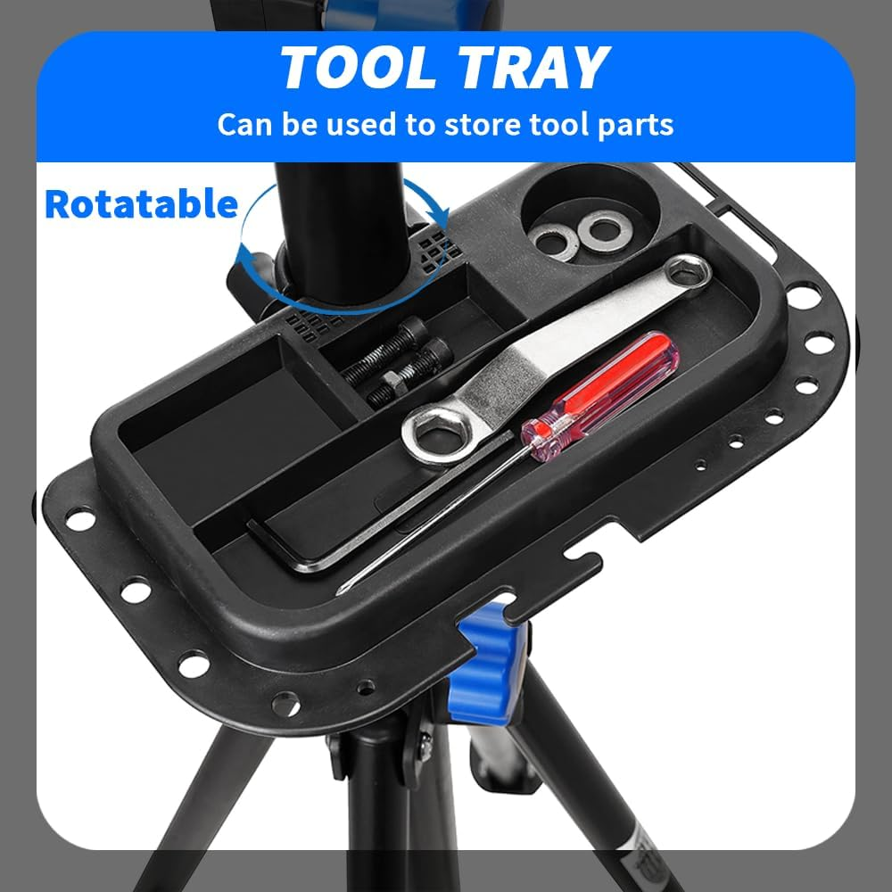 TOMVAES Bike Repair Stand,Shop Home Bicycle Mechanic Maintenance Rack,Height Adjustable for Home Bicycle Mechanic Quick Rele image number 5