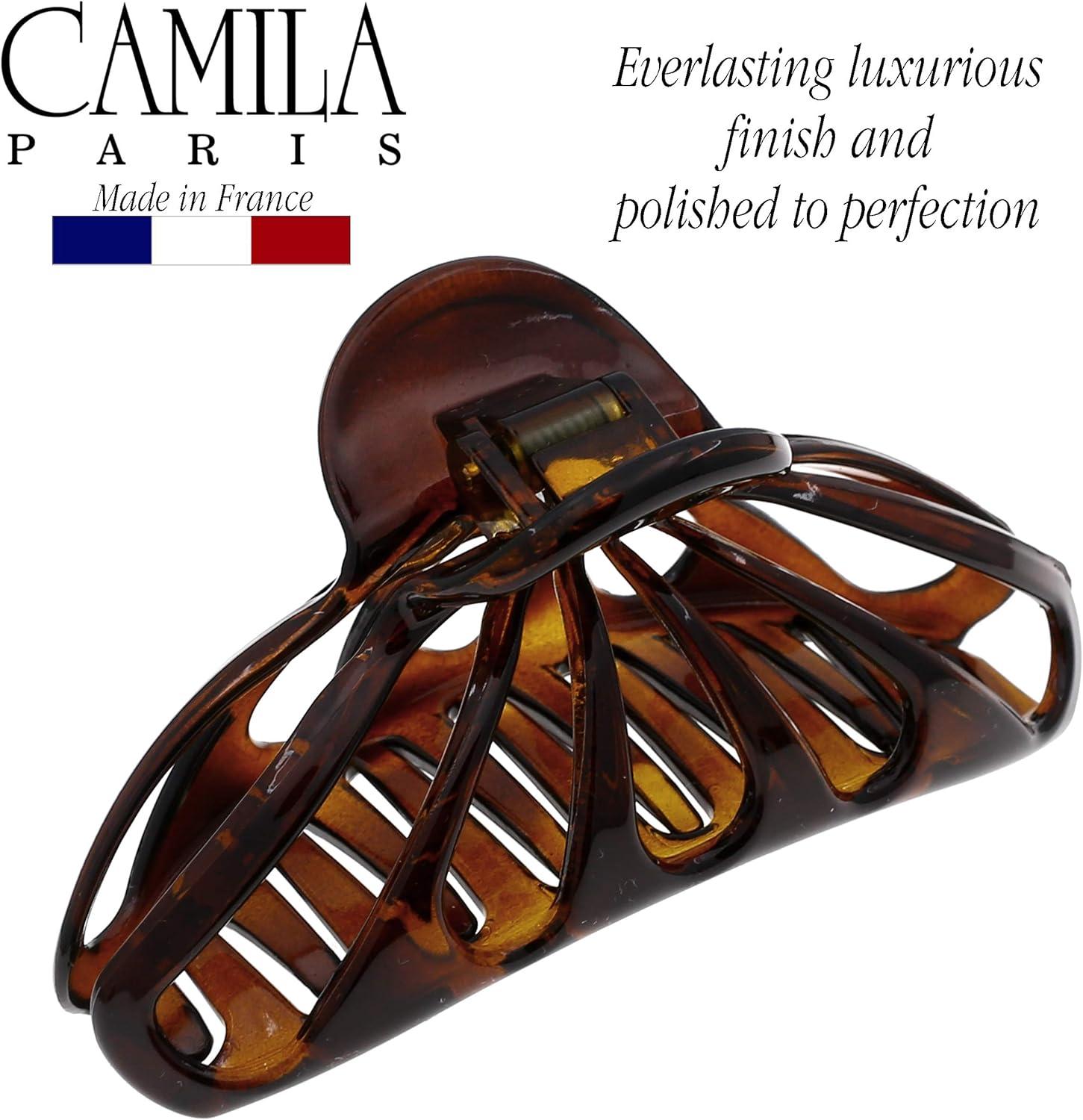 Camila Paris NV109 French Large Hair Clips for Women Thick Hair for Long Wavy Curly Hair, Girls Hair Claw Clips, Styling Big Hair Clip for Thick Hair, Strong Hold No Slip Grip Claw Clip Made in France image number 5