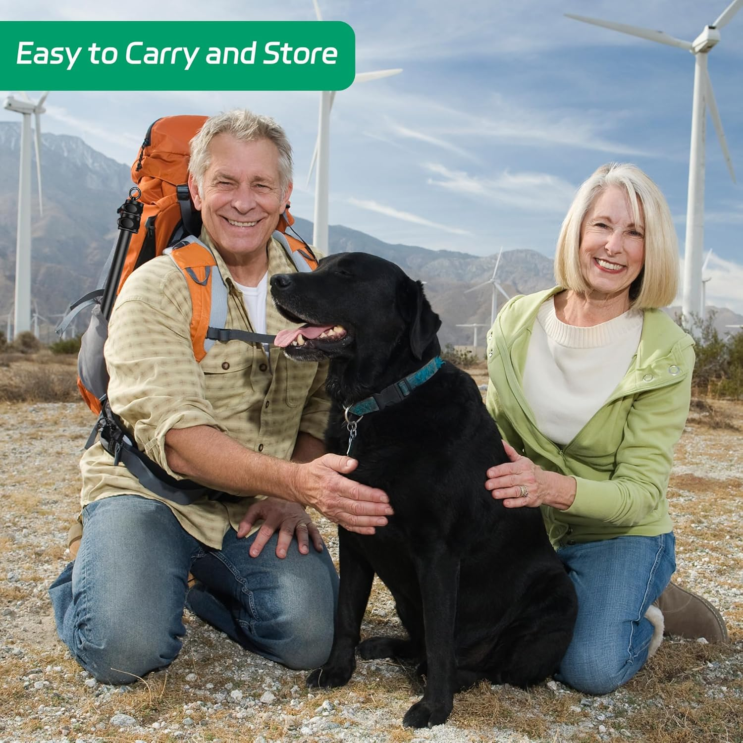 Amacielo Flirt Pole for Dogs, Interactive Toys Tug-Of-War for Dogs, Durable Teaser Wand, Chase Toys with Rope Chewing Sticks, for Outdoor Exercise & Training image number 2