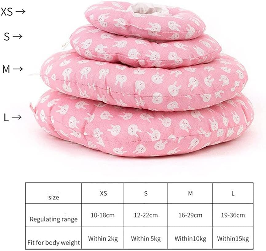 Ducomi Molly 1 Pcs Adjustable Soft Pet Dog Cat Recovery Collar Wound Healing Post-Surgical Surgical Collar, XS, Universe image number 6