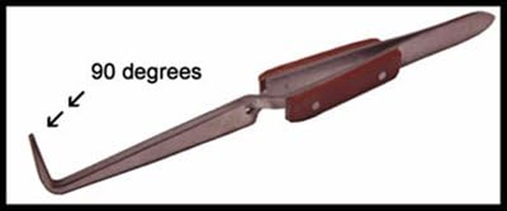 Bundle: Cross Lock Fibre Grip Soldering Tweezers Set - 17Cm Solder Tweezers (Approx. 45-Degree Angle), 15Cm Solder Tweezers (Approx. 90-Degree Angle) & 17Cm Straight Solder Tweezers (Picture Not Scaled) image number 3