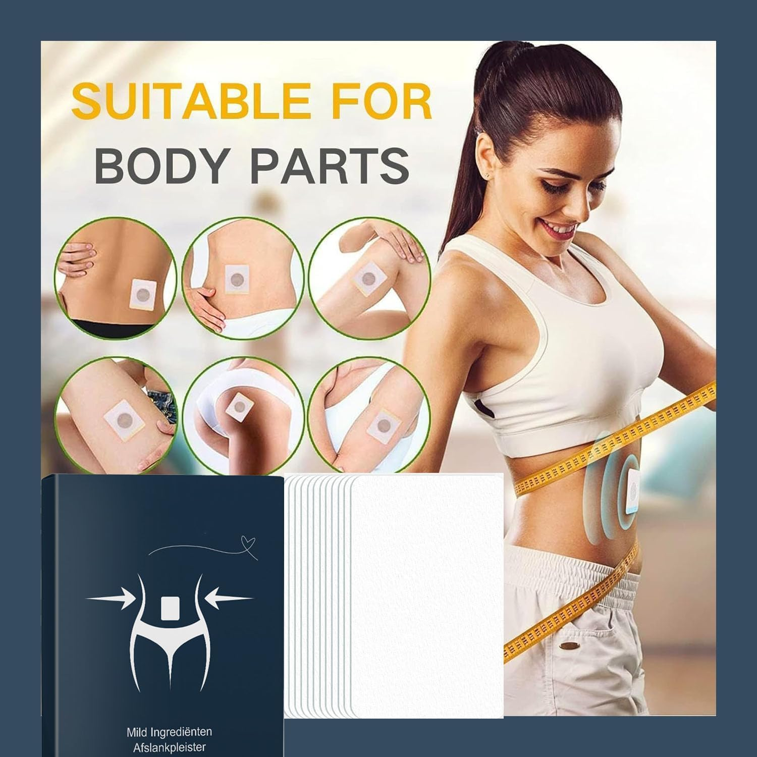 Trim Patch-Trimpatch Weight Loss Patch, Trimpatch Slimming Patches, Rejuvacare Ozem, Skin and Body Shaping Care, Natural Ingredients, Safe & Effective, Firming & Moisturizing (5BOX)