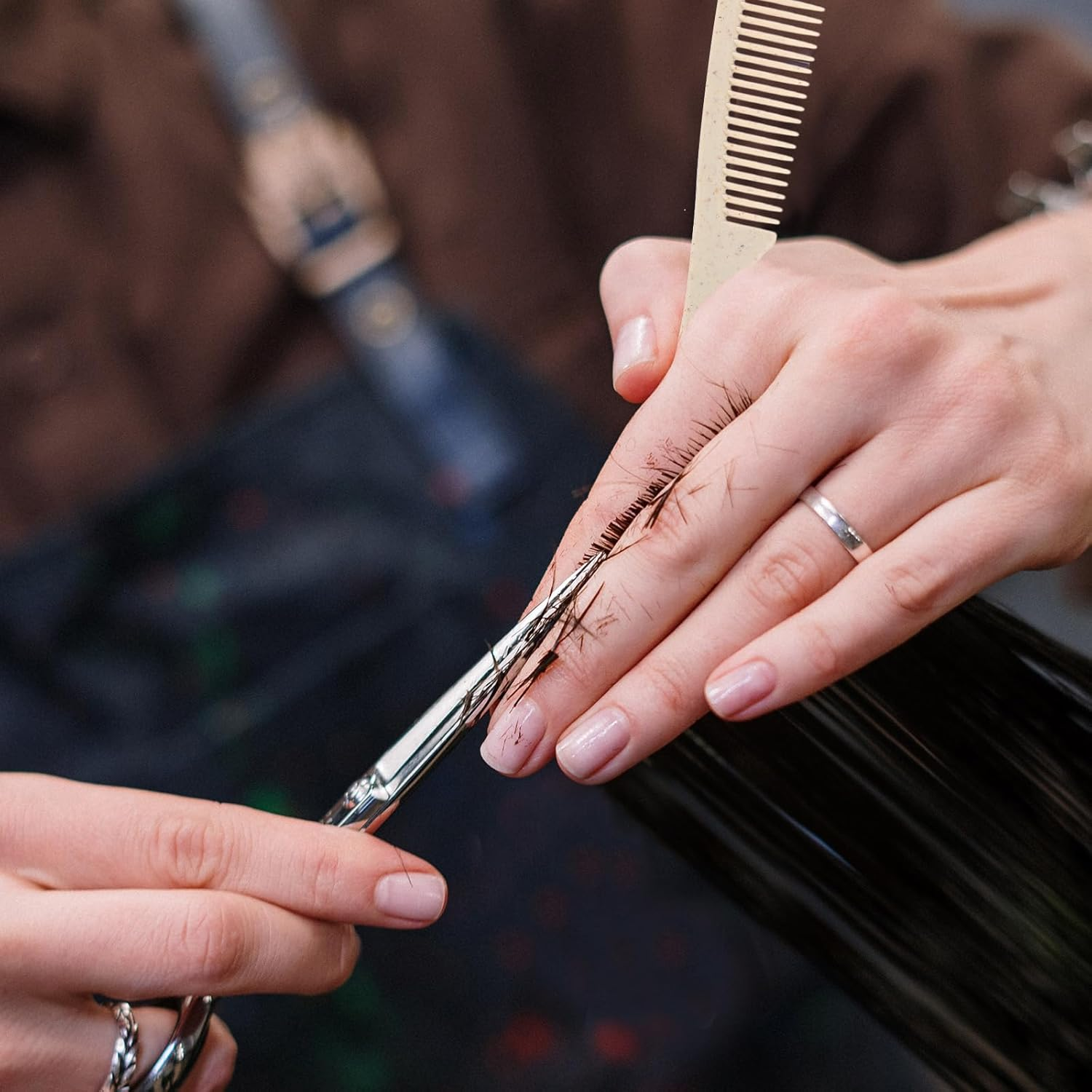 POPETPOP 50 Sets Disposable Combs Individually Wrapped Massage Brush Hair Brush Mini Pocket Combs for Travel Modeling Travel Size image number 6