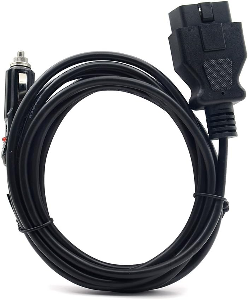 VSTM OBD II Vehicle ECU Emergency Power Supply Cable Memory Saver (3Meter) with Alligator Clip-On 12V Car Battery Cigarette Lighter Power Extension Socket image number 5