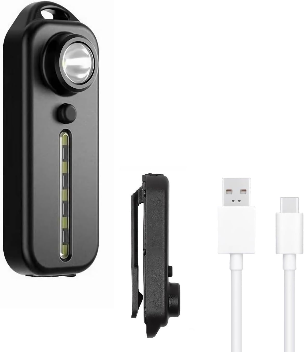 Running Light for Runners, Clip on Flashlight Rechargeable Safety Light for Walking at Night, Hands Free Emergency LED Flashlight for Night Warning Running Camping Fishing Hiking Walking Dog image number 2