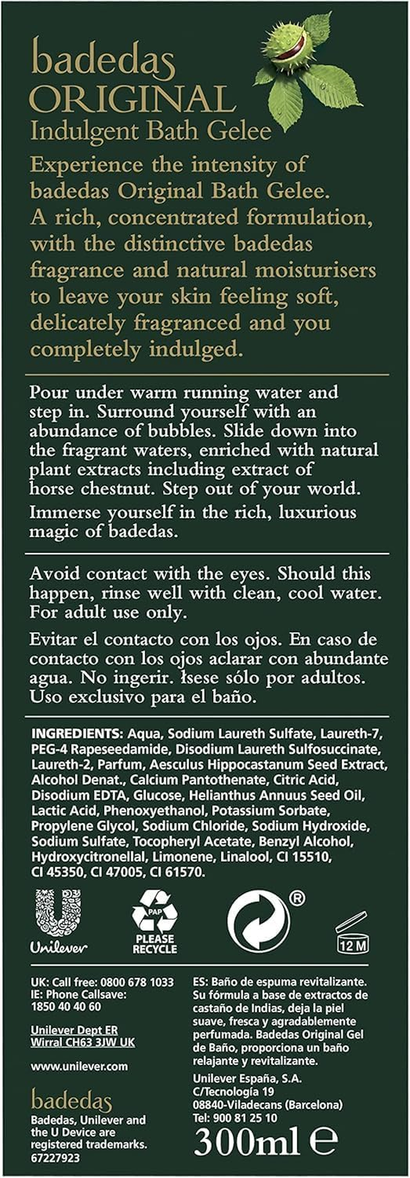 BADEDAS Revitalizing Bath Gel 10.1Oz/300Ml image number 6