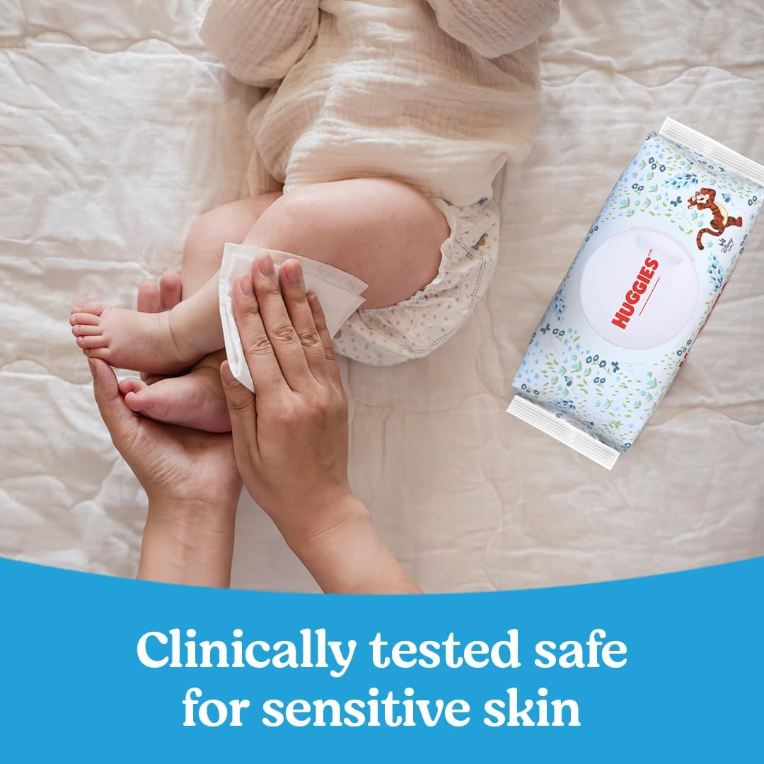 HUGGIES Refreshing Clean Scented Baby Wipes, Hypoallergenic, 10 Flip-Top Packs, 56 Ct Each (560 Total Wipes) image number 5