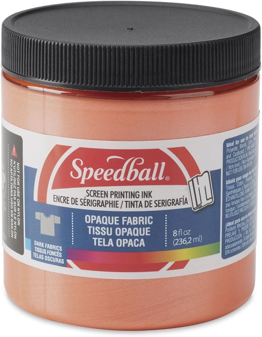 Speedball Opaque Fabric Screen Printing Ink Sherbert, 236Ml, Delivers Vibrant Colours, Superior Coverage, Ideal for Diverse Fabric, Paper and Cardboard Projects image number 5