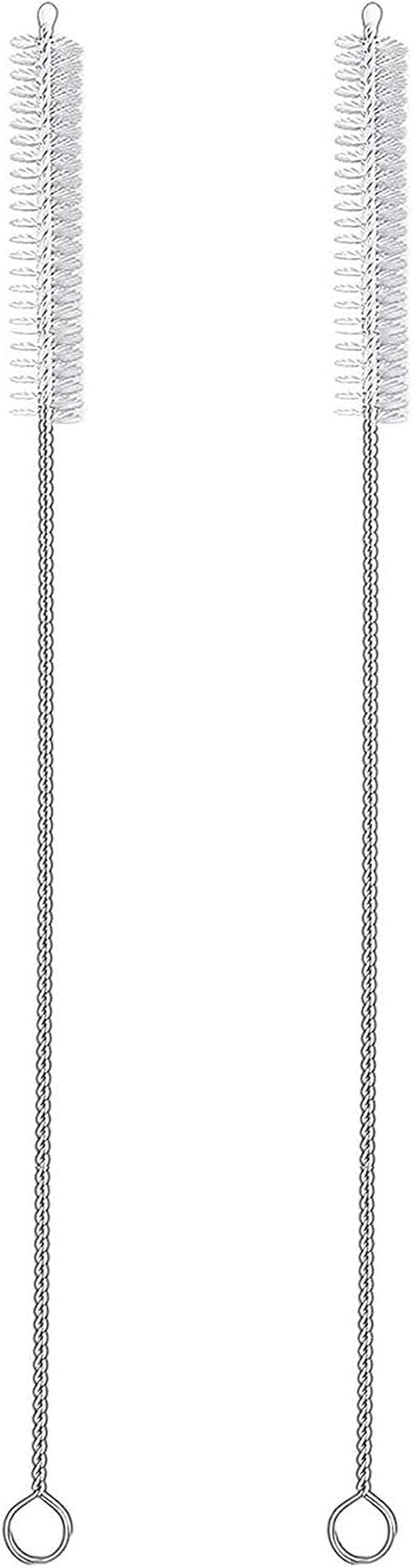 LYMI 2 Qty Drink Straw Cleaning Brush - Bristle Cleaner for Stainless Steel Drinking Straws image number 1