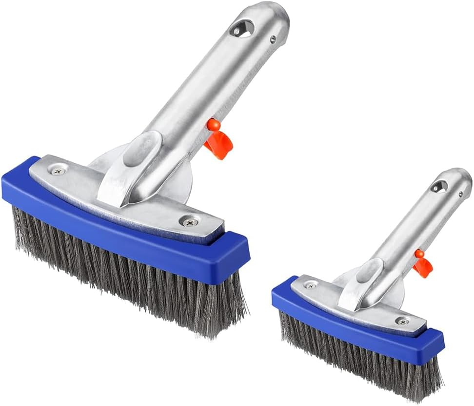 2 Pack Pool Brush Head,Pool Wire Cleaning Brush,Swimming Pools Cleaning Supplies,Swimming Algae Brush,Removes Stubborn Stains from Pools,Steps,Walls,Tiles image number 3