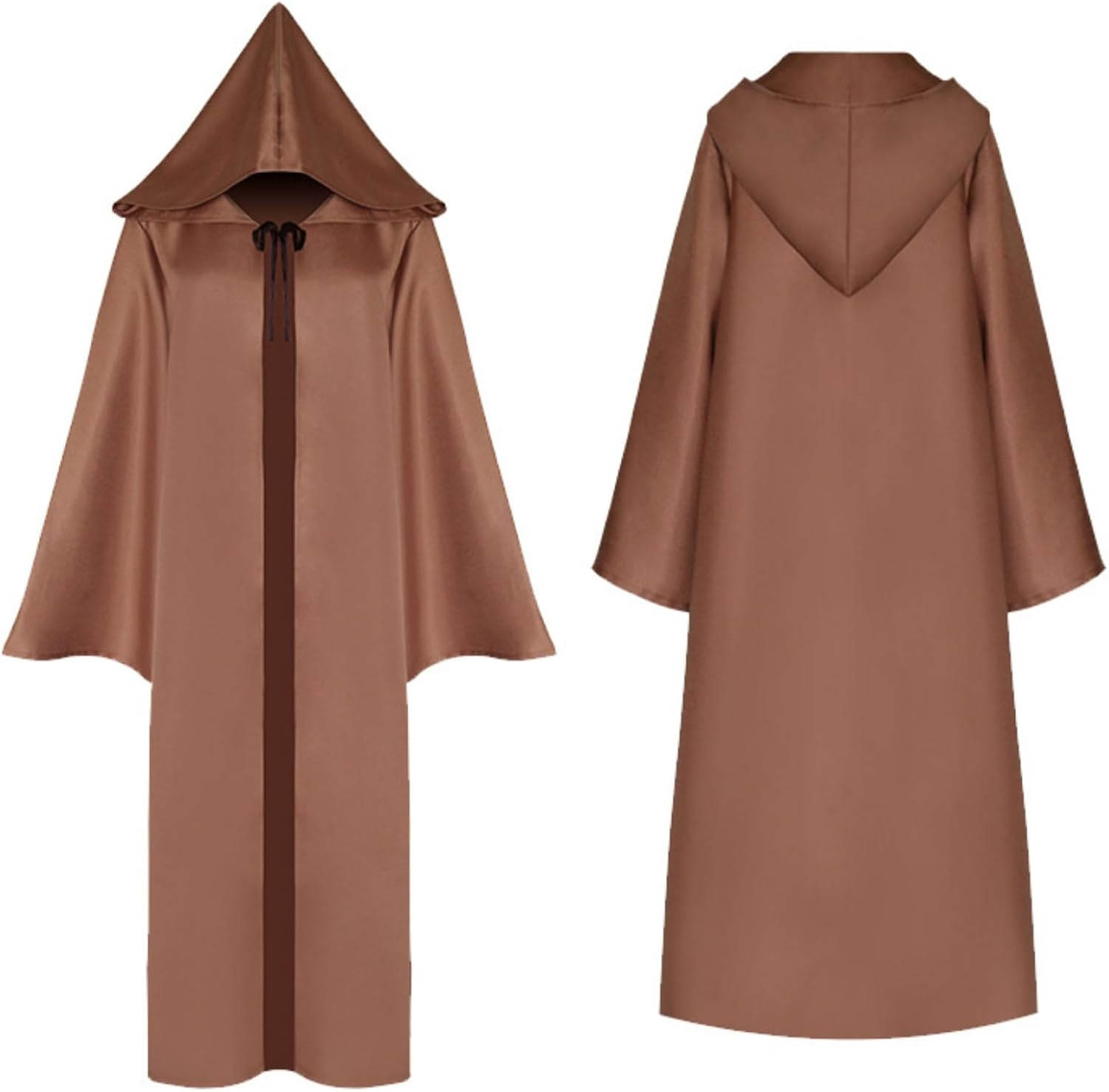 Costume Bay Adult Hooded Cloak Robe Wizard Master Knight Tunic Long Robe Costume Cosplay Halloween Masquerade Balls