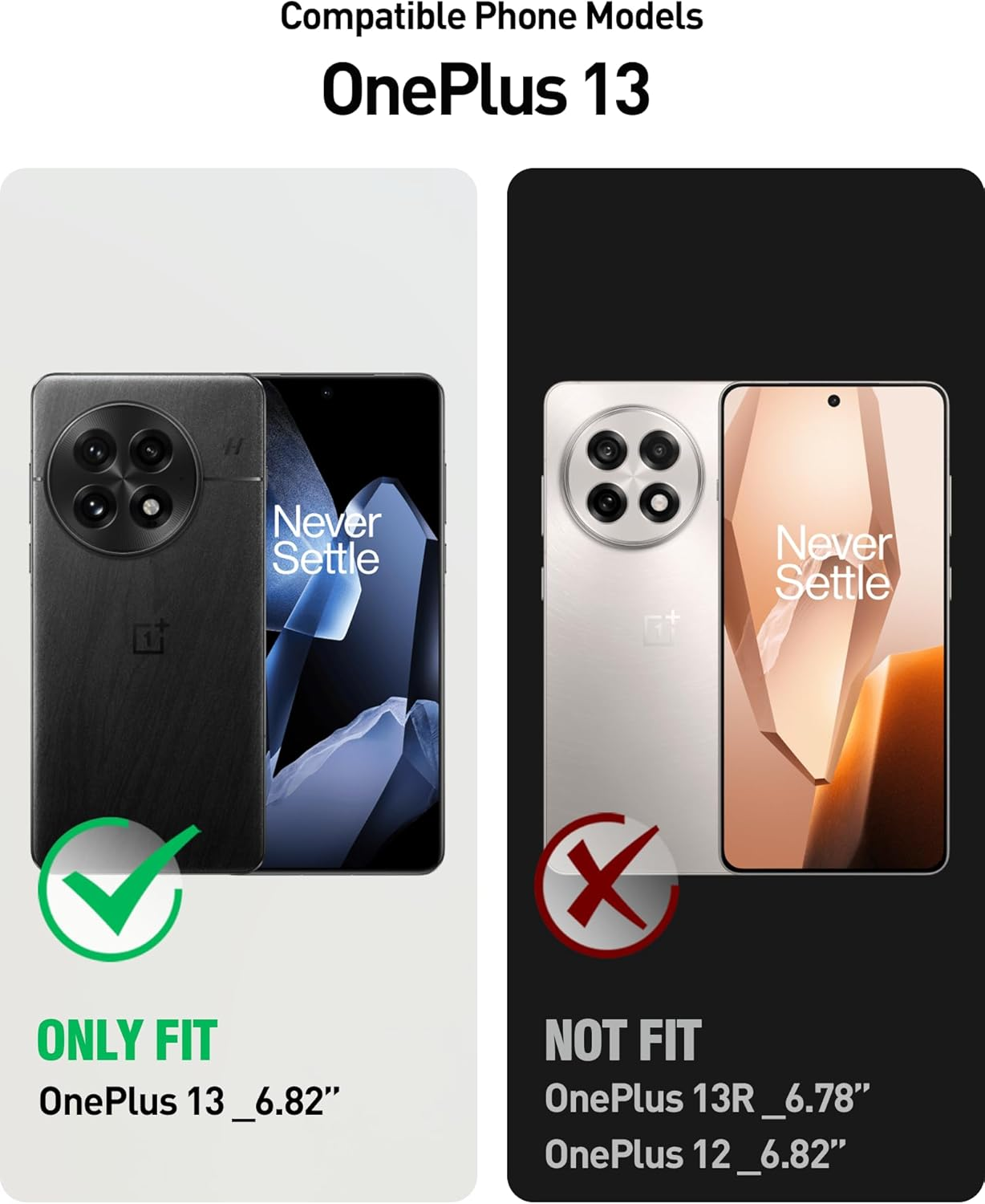 Poetic Revolution Case for Oneplus 13 5G, [Slide Camera Cover], Built-In Screen Protector [Work with Fingerprint ID], [2 Front Frame] Full Body Rugged Shockproof Case with Kickstand, Black