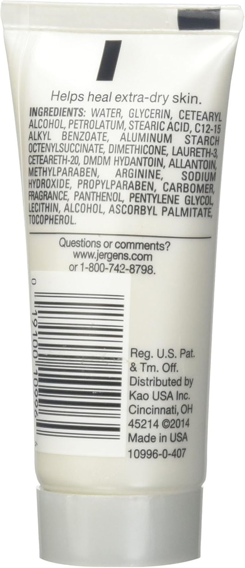 Jergens Ultra Healing Lotion, Hand and Body, Dry Skin Travel Size Moisturizer, for Absorption into Extra Dry Skin, Use after Washing Hands, 1 Ounce, with HYDRALUCENCE Blend, Vitamins C, E, B5 image number 2