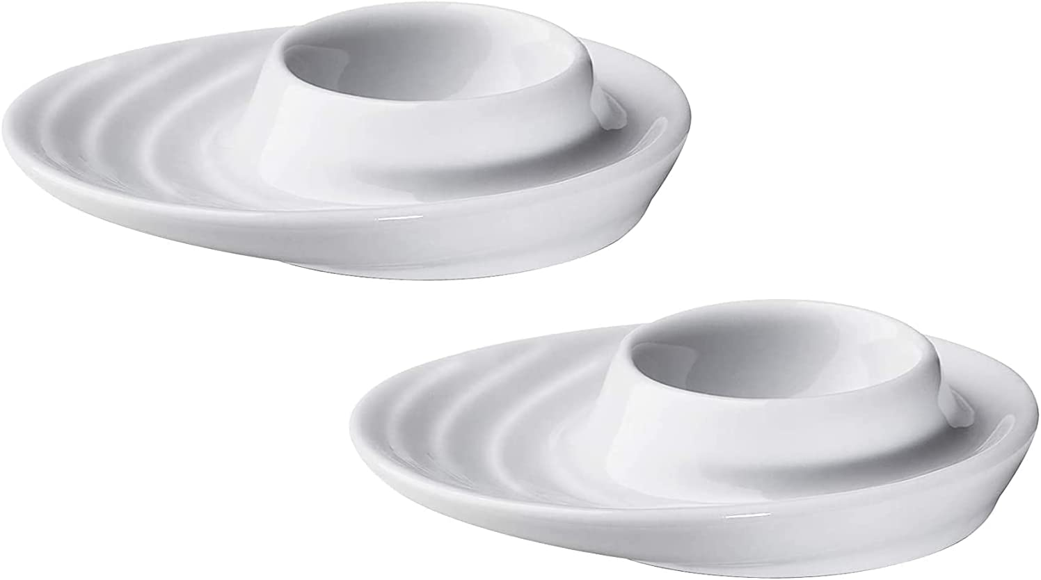 Kuchenprofi Burgund Oval Egg Plate 2 Piece, White image number 3