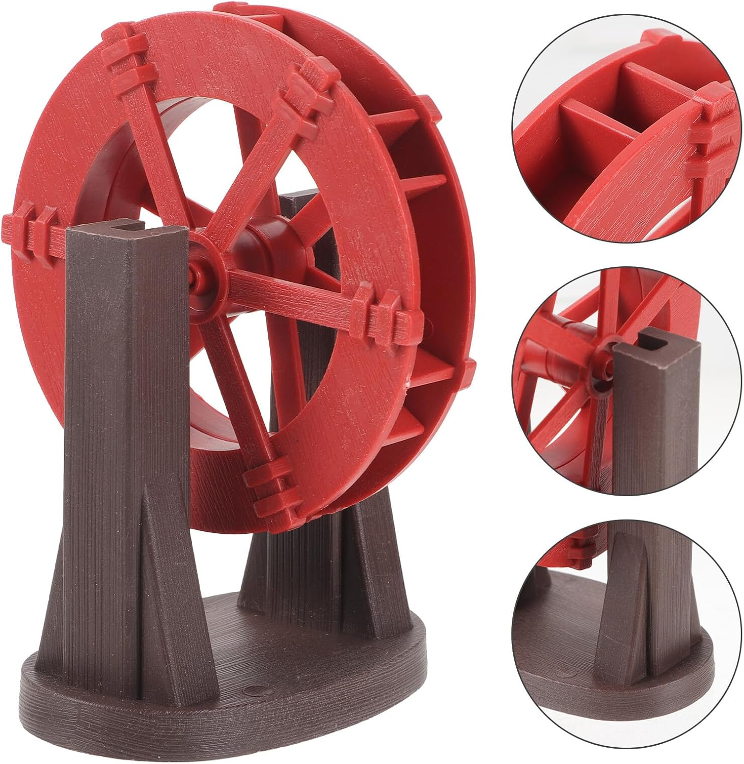Water Wheel Fountain Accessory Plastic Decorative Prop for Outdoor Water Features Photography and Zen Garden Scene Layout image number 3