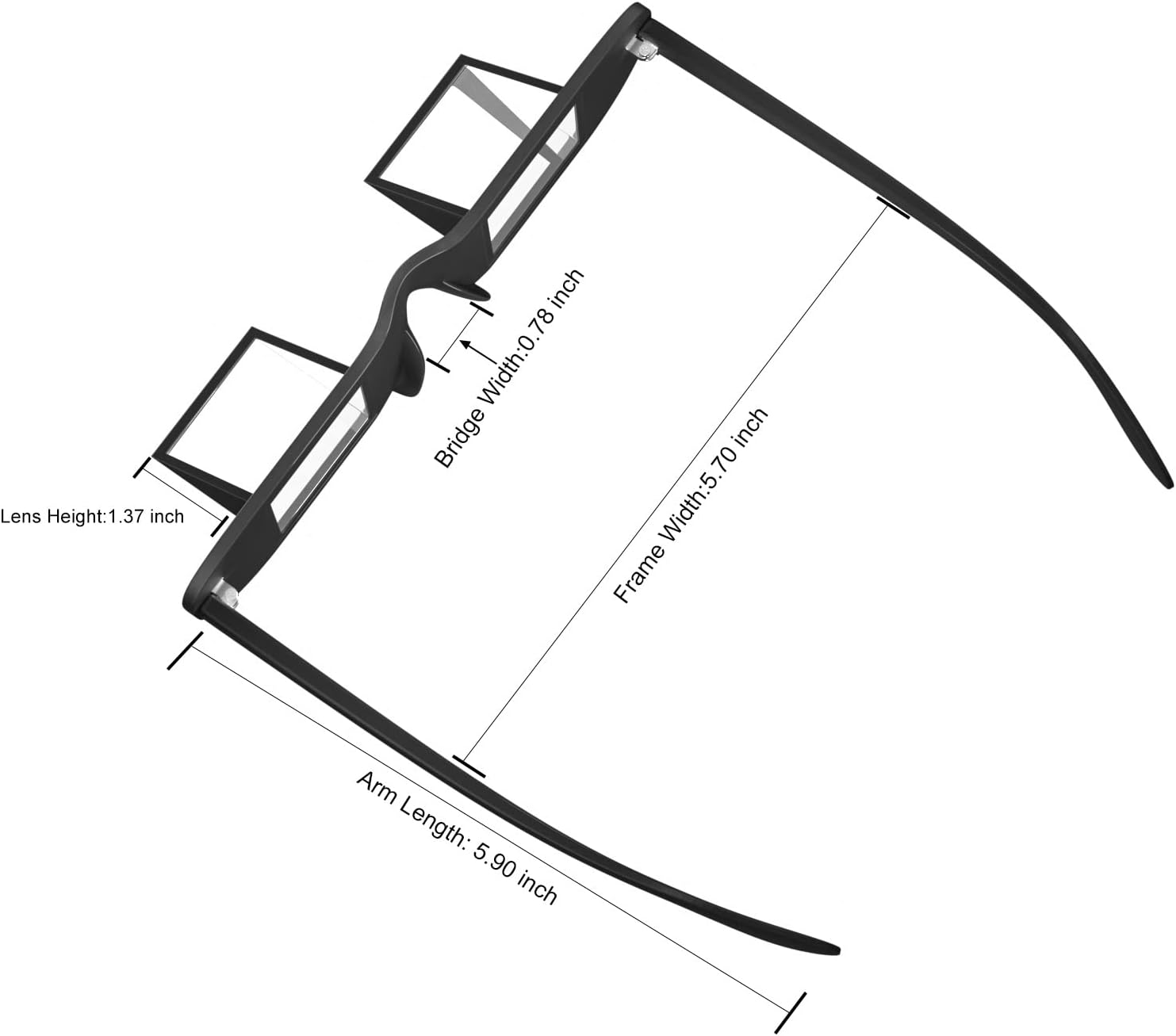 Okcsc Belay Glasses Climbing Glasses Upside 90 Angle Glasses for Outdoor Rock Climbing Hiking Activities image number 2