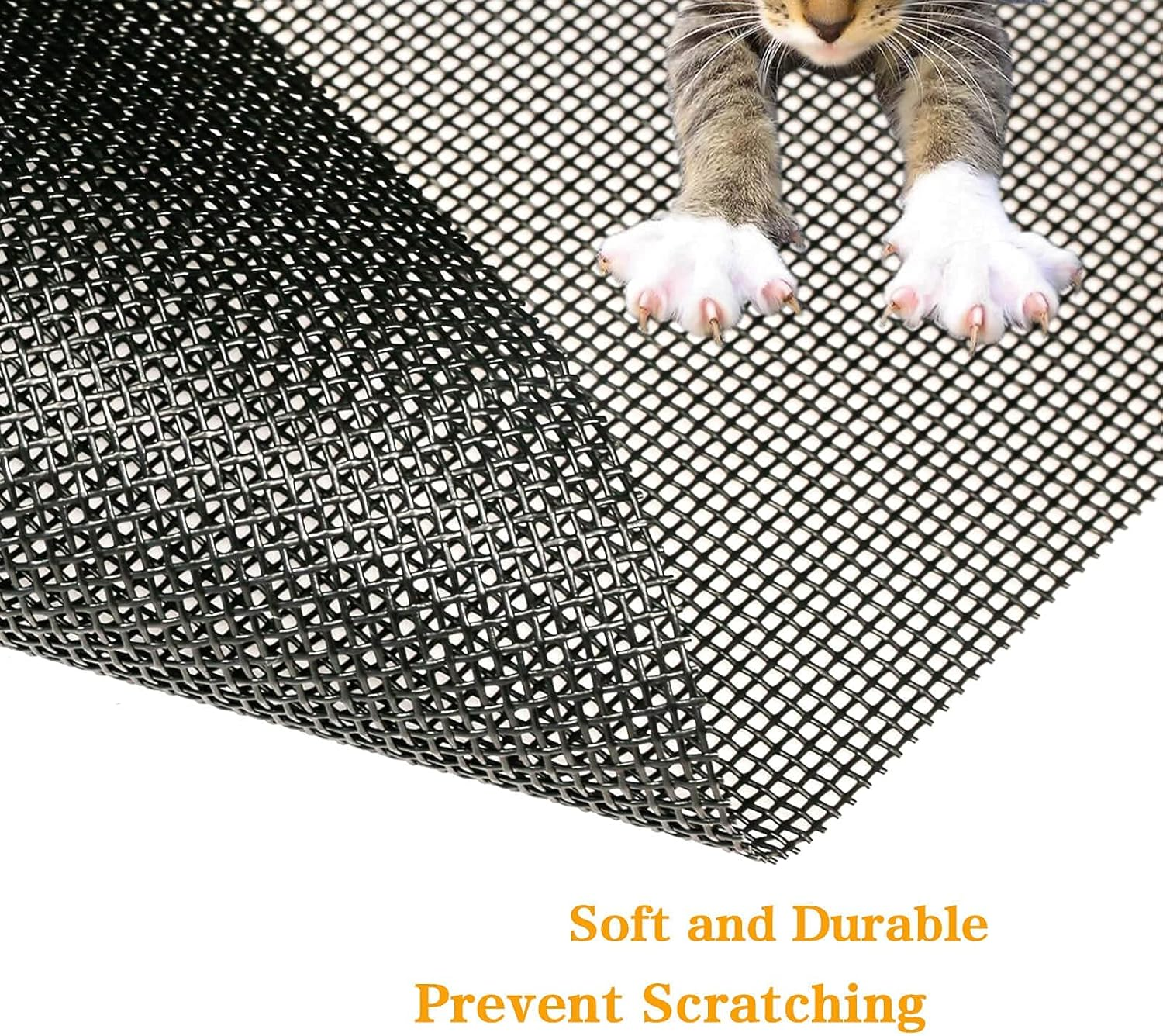 Tooltriz Pet Proof Window Screen Replacement Kit, 48&ldquo; X 100" Upgraded Thicken Charcoal Fiberglass Mesh for Sliding Pet Screen Door Repair Kit - Screen Door Protector for Dogs Patio Screen Mesh image number 3