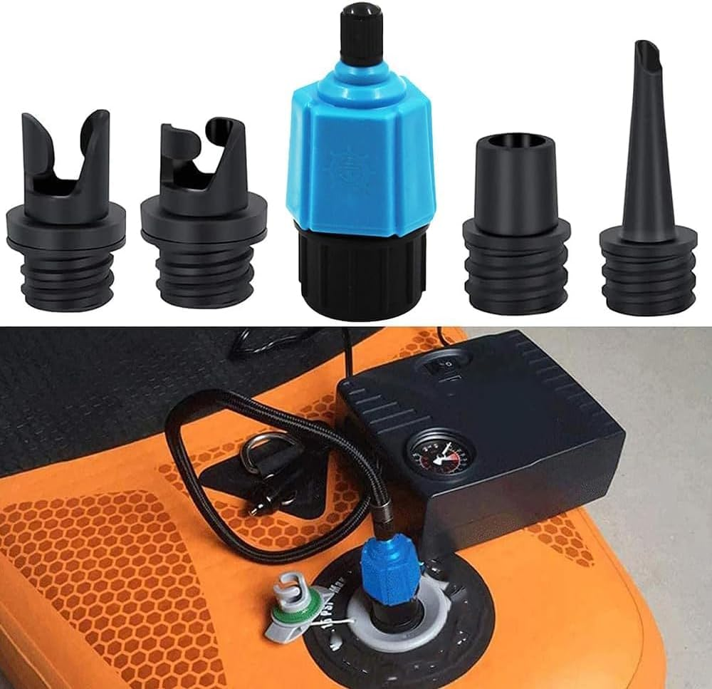 Inflatable SUP Pump Adaptor Compressor Paddle Board Pump Adapter, SUP Valve Adapter Connector Conventional Air Pump Adapter for Stand up Paddle Board & Dinghy,Inflatable Boat Air Valve Adapter