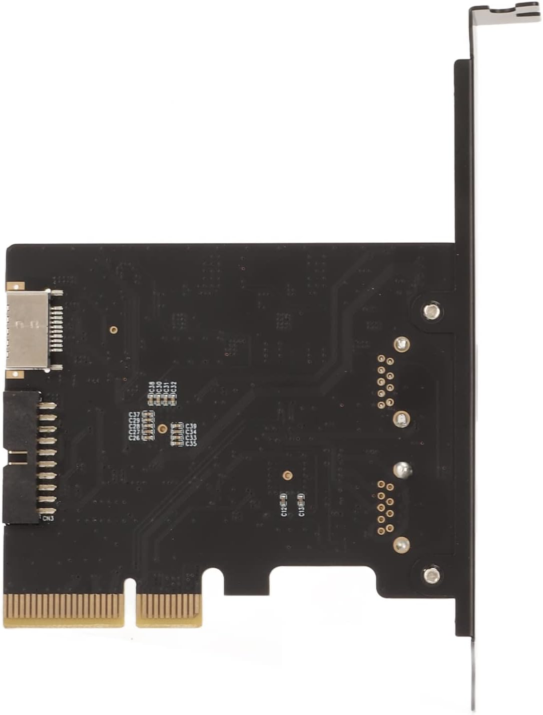 Pcie to USB 3.2 Gen 2 Card, 10Gbps PCI Express Expansion Card with USB Type A, Type C and Front Type E Ports, USB Type C PCI Express Card for Desktop Computer image number 2