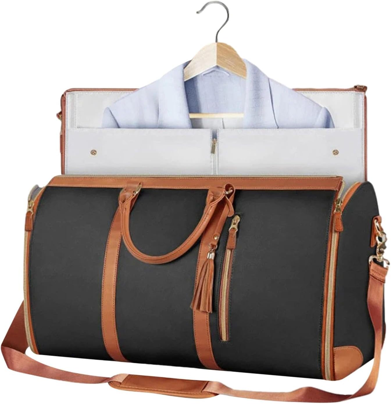 Garment Bag for Travel, Convertible Carry on Garment Bag Garment Bags for Travel,Multifunctional Luggage Garment Bag, Hanging Suitcase Suit Bag