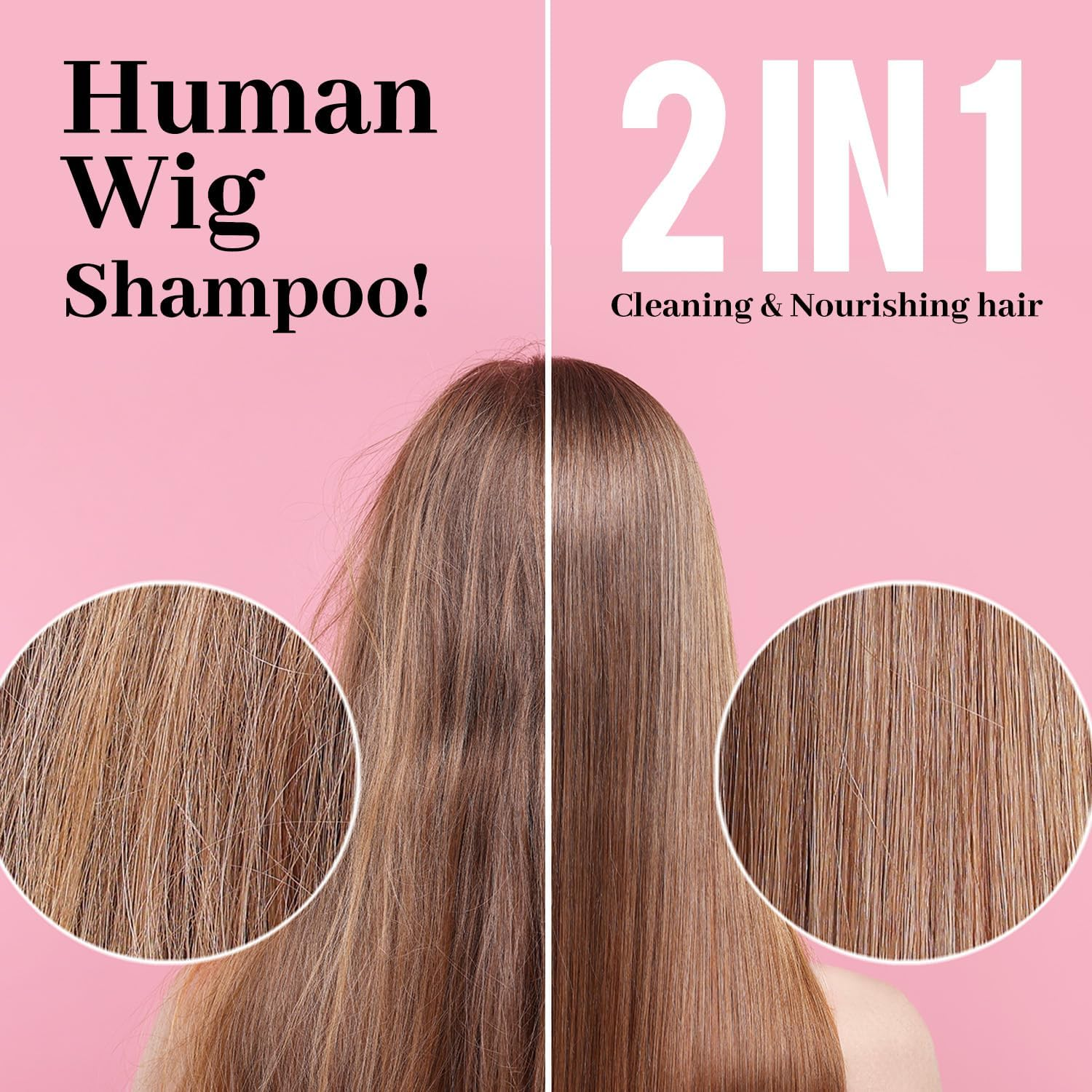 Immetee 2 in 1 Wig Shampoo and Wig Conditioner, Extend the Life of a Wig, Wig Shampoo.120Ml/4.05Fl.Oz (Natural Wigs) image number 5