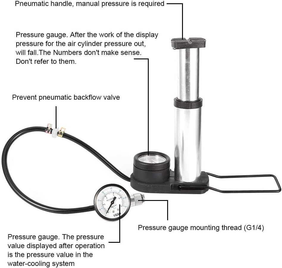 Vbestlife Double Barometer Test Computer Water Cooling System Water Leakage Tester Cooling System Air Pressure Indicator image number 5
