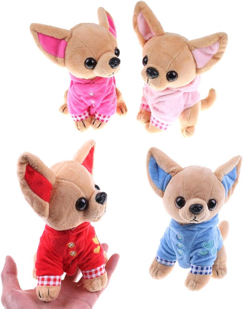 Stuffed Dog Puppy Toy Dog Plush Toy Soft Doll Stuffed Animal Pillow Birthday Gift Present Cute Dog Ornaments Decoration Handicraft House Desktop Decoration Prop,17Cm/6.7" image number 1