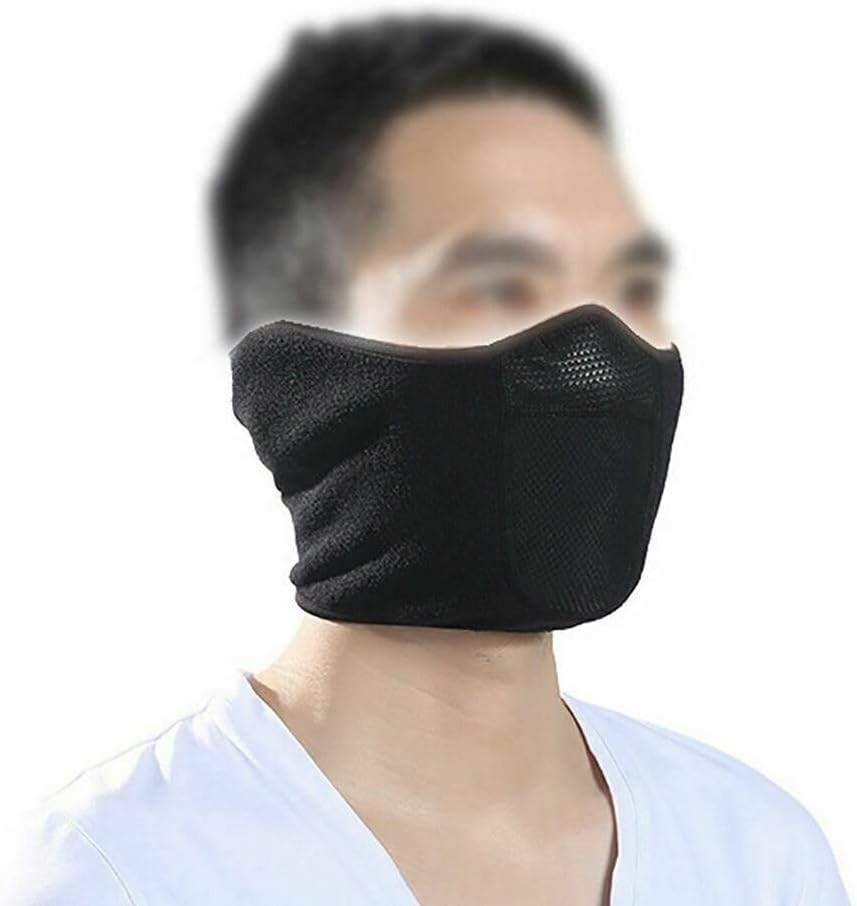 TDR Black Washable Unisex Protective Reusable Mouth Half Face Mask for Motorcycle, Cycling, Sporting, Paintball, Outdoor Activities, Tactical Use image number 2