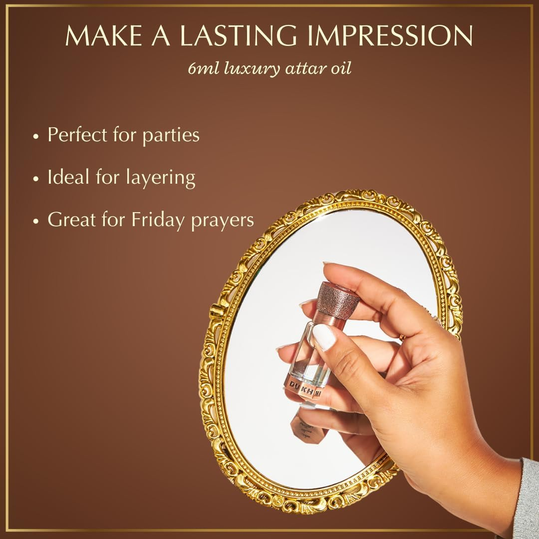 Misk Rijali Attar | Soft Silky White Musk | مسك رجالي عطر | Authentic Arabic Fragrance Oil | 100% Pure, Alcohol-Free, Halal | 1 Bottle X 6Ml image number 4