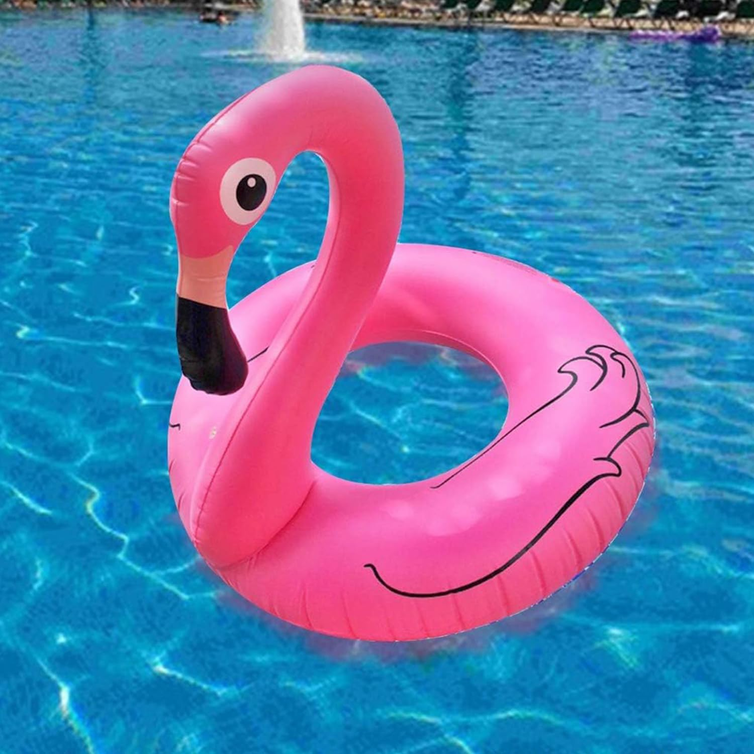Flamingo Pool Float,Tubes for Floating,Inflatable Swim Party Toys Summer Beach Swimming Pool Lounge Raft Decorations Toys for Adults Kids(90Cm) image number 2
