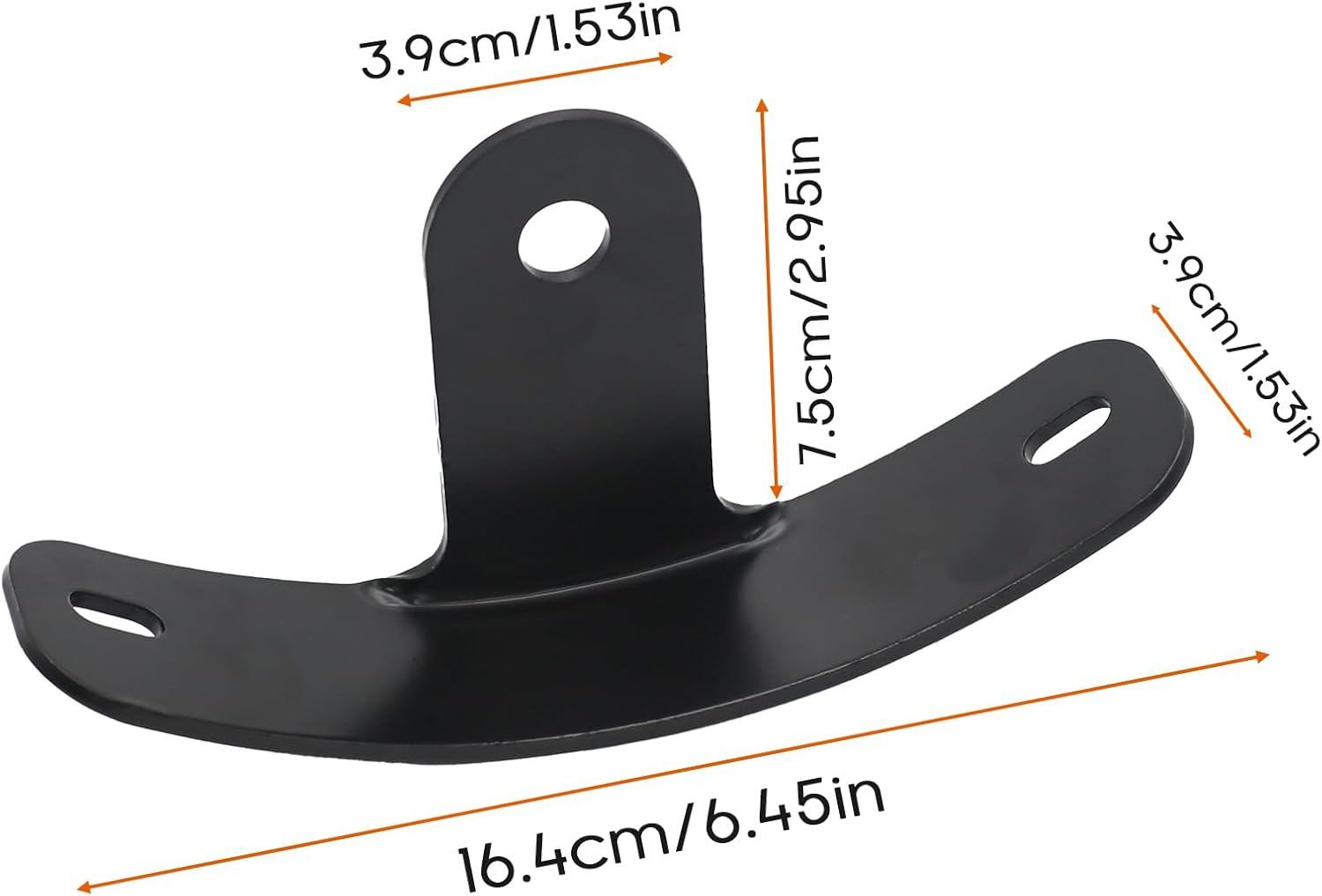 Rear License Plate Tag Mount Bracket Side Support Holder ,1/2" Shock Support Holder for Harley Davidson Sportster 48, 72, Iron 883, Iron 1200, Nightster, Roadster,1993-2025 Models,Curved Design