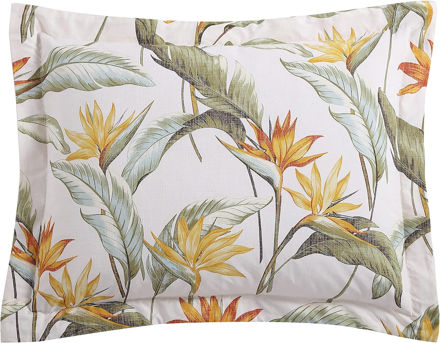 Tommy Bahama - Queen Duvet Cover Set, Cotton Bedding with Matching Shams & Button Closure, All Season Home Decor (Birds of Paradise Off-White, Queen) image number 6