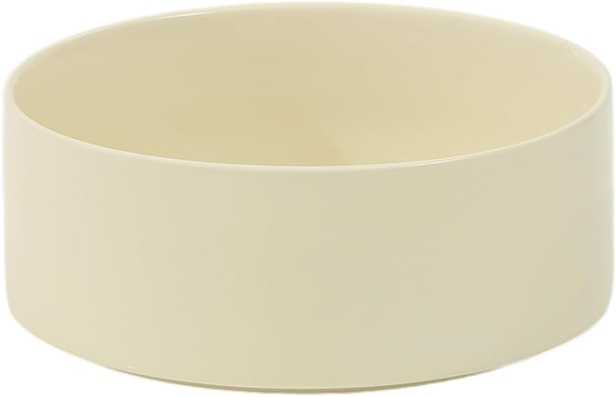 Havniva Ceramic 8.2Inch Raised Dog Bowl with Stand for Large - Breed Dogs, Pet Food and Water Feeder(Single Bowl with Stand - Brown Coffee)