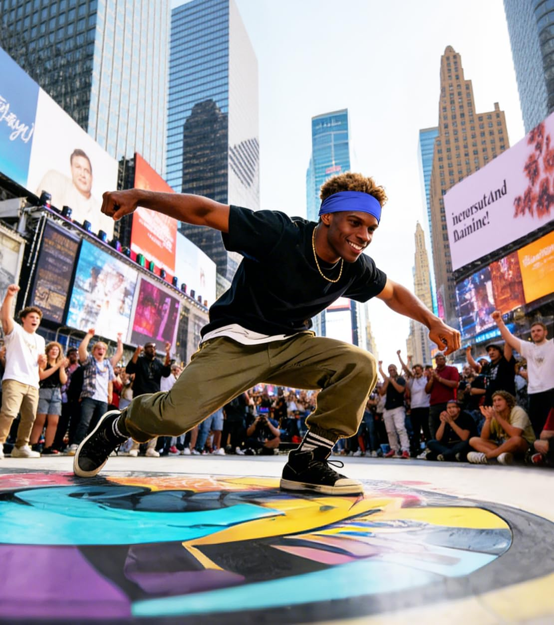 Sport Sweatbands for Men and Womem, 4 Pack, Double-Layer Workout Headbands, Sweat Wicking Hairbands for Running image number 5