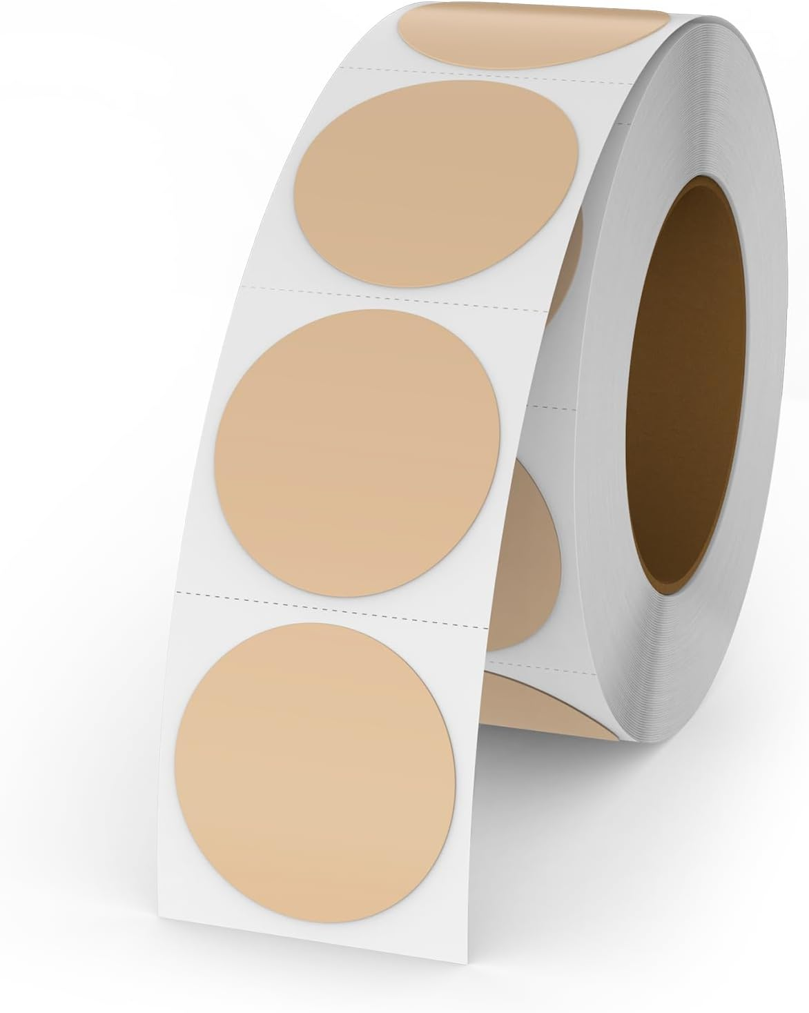 Yellow round Thermal Labels Self-Adhesive 1 Inches Circle Printer Stickers Waterproof Dot Vinyl Decal Nametag for Busineses & Warehouses 500 PCS per Roll