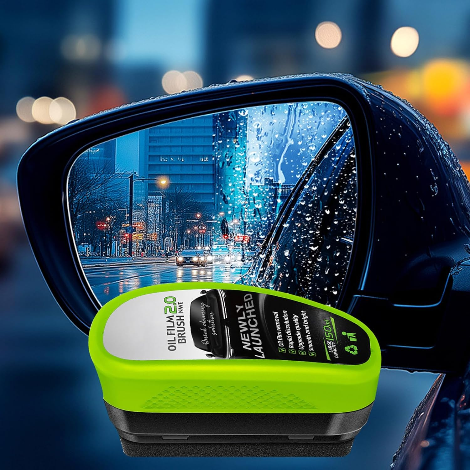 Clear Vision Windscreen Cleaner, Clear Vision Glass Cleaner, Windscreen Washer Fluid， Car Windshield, Prevents Rain and Fog Cleaning Glass Brush for Car image number 4