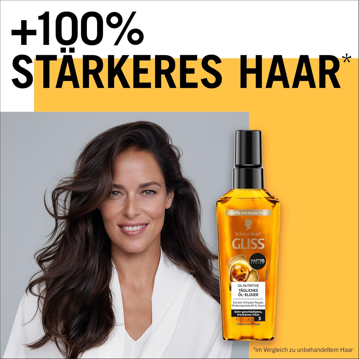 Gliss Kur Hair Oil Daily Oil Elixir (75 Ml), Hair Oil for Dry Hair Nourishes and Refines the Hair without Greasy Residue, Contains Argan Oil and Vitamin E image number 3