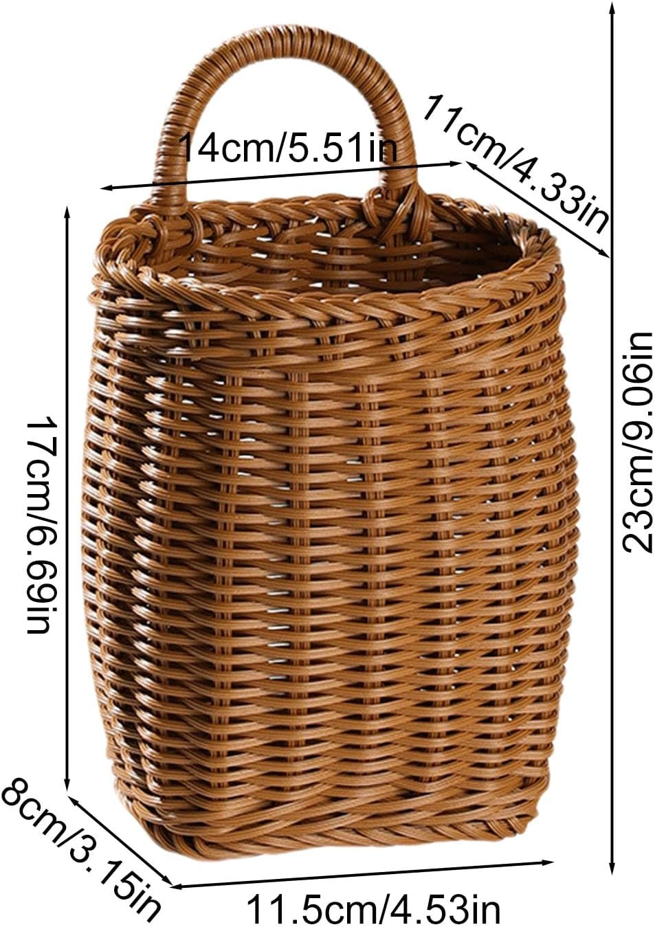 Rattan Wall Basket Set, Seagrass Hanging Decoration, Handmade Water Hyacinth Wicker Baskets, Decorative round Baskets, Environmentally Friendly, Perfect for a Modern Living Room, Bedroom, Kitchen