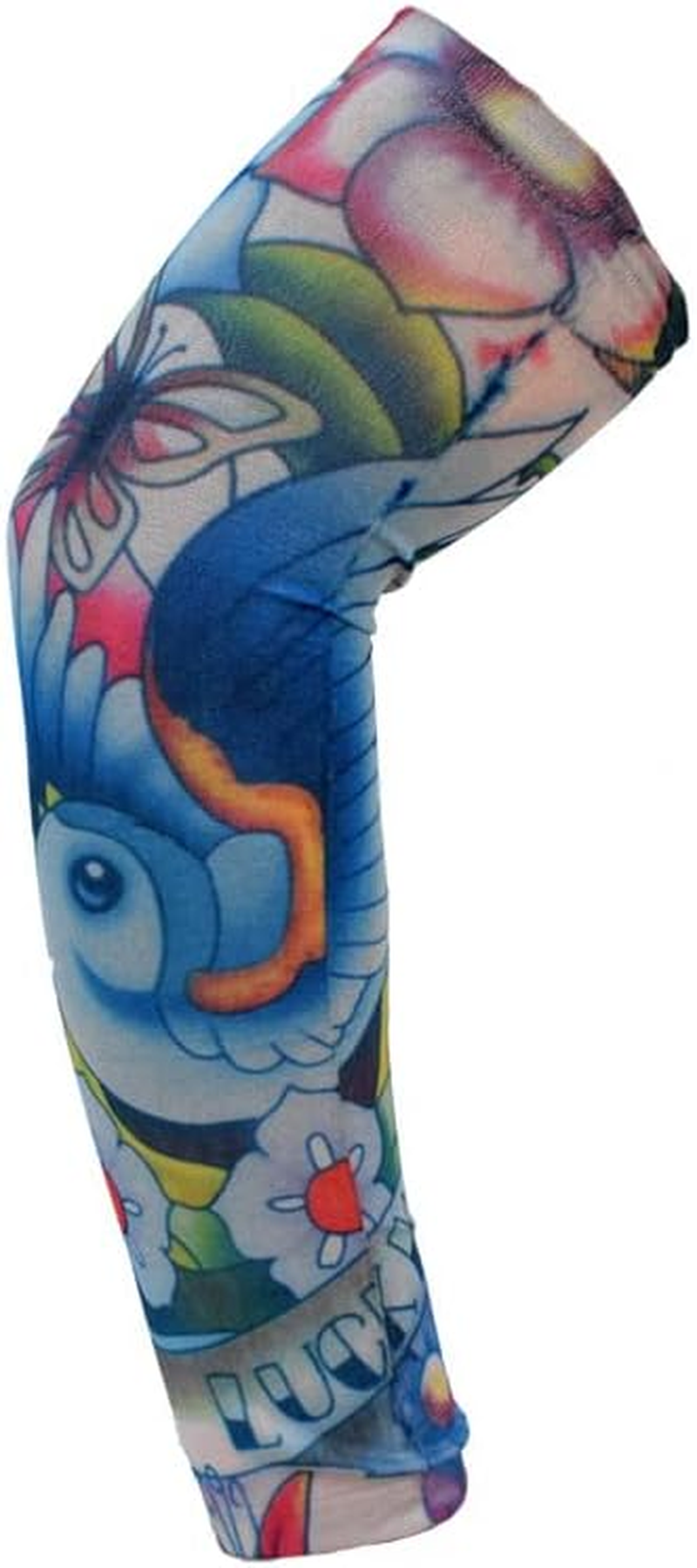 LORJE Tattoo Sleeves, 7Pcs Stretchy Arm Sleeves Fake Tattoos Sleeves to Cover Arms Sun Protection Sleeves Costume Tattoo Sleeve Covers Temporary Designs Tribal Tattoo Sleeve image number 3