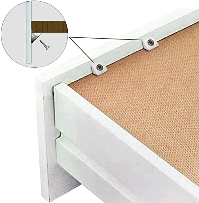50Pcs Drawer Repair Kit, Drawer Supports Drawer Bottom Sagging Repair Fix Mending Wedges, Drawer Repair Kit with Screws Furniture Chest Drawer Bottom Repair Fixing Mending Wedges Drawer image number 5