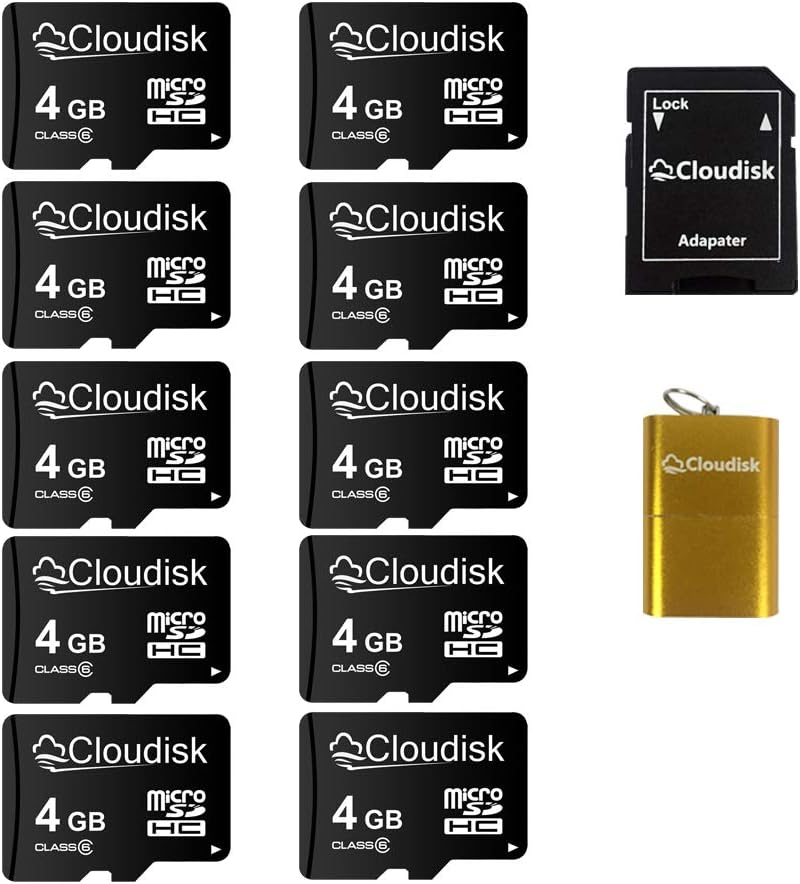 5Pack 1GB Micro SD Card 1 GB Microsd Memory Card Class4,Bulk Sale