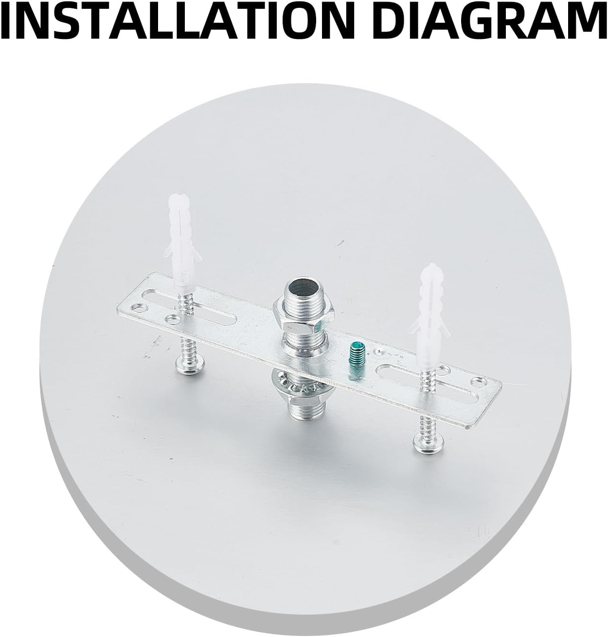 NICENEEDED Set of 4 4 Inch Light Mounting Bracket Kit Crossbar Kit for Ceiling Lighting Fixtures Universal Light Cross Beam Mounting Bracket