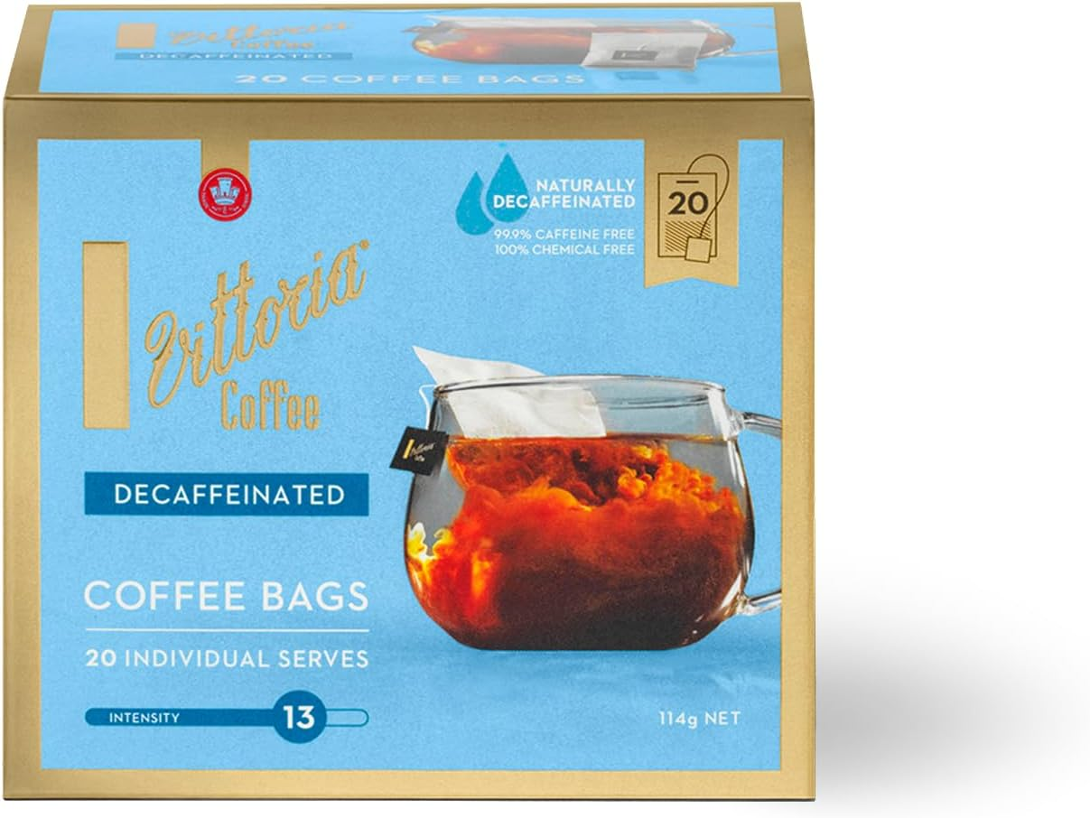 Vittoria Coffee Decaffeinated Coffee Bags (Case of 4)