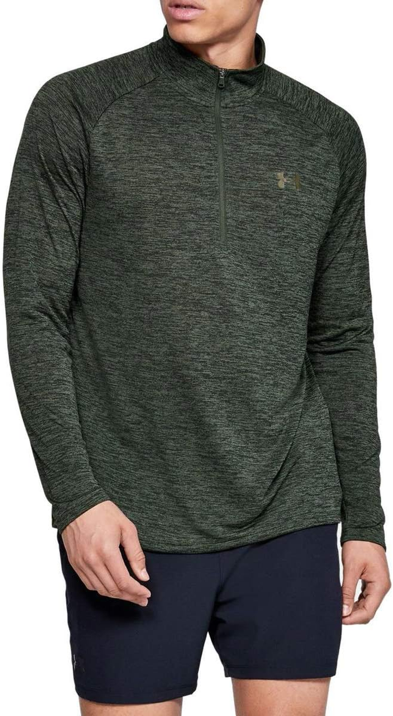 Under Armour Men'S Tech 2.0 1/2 Zip-Up T-Shirt Shirt, Academy Blue (409 Steel, X-Large US