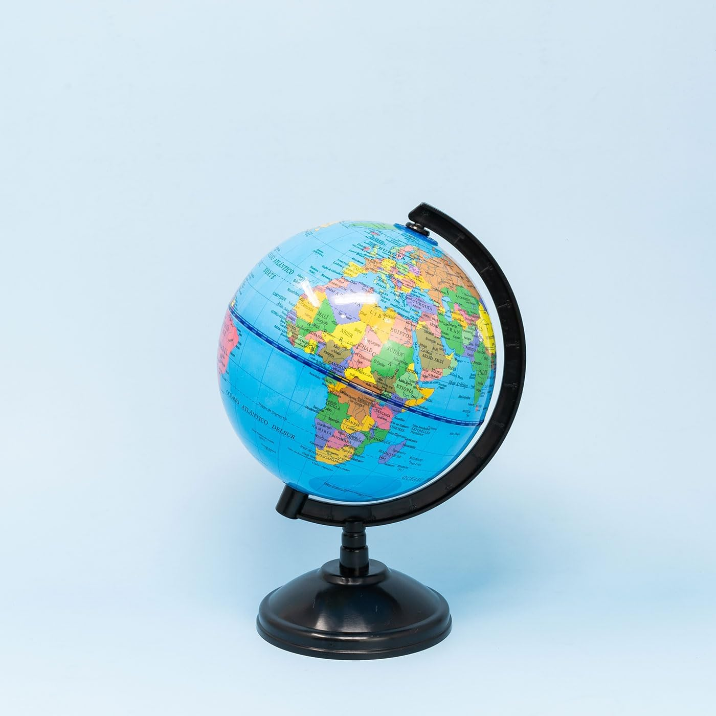 Globe 14Cm Spanish Political Map Educational Balloon 360 Degree Rotating Cartography for Kids Adults Desk Decoration School Supplies image number 3