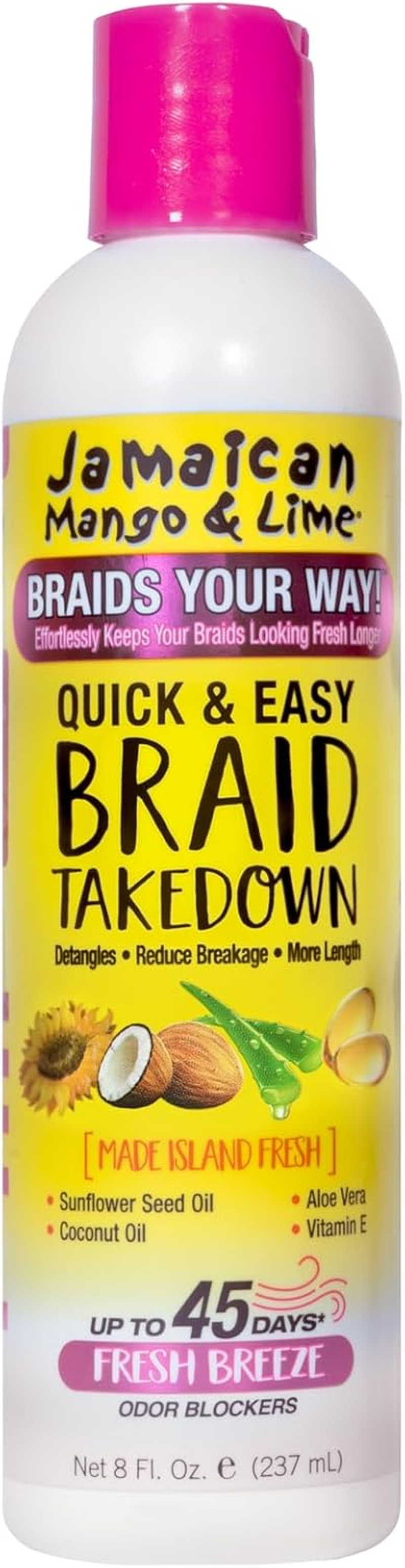 Jamaican Mango and Lime Braids Your Way Quick and Easy Braid Takedown Cream 237 Ml image number 2