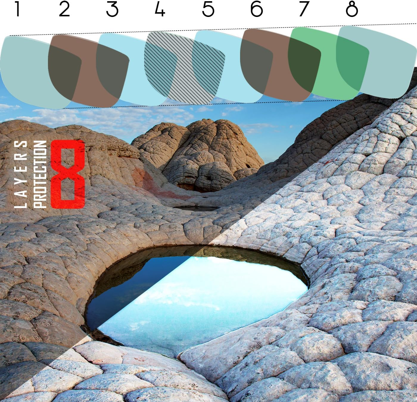 OOWLIT Replacement Lenses Compatible with Oakley Flak 2.0 XL Sunglass image number 1