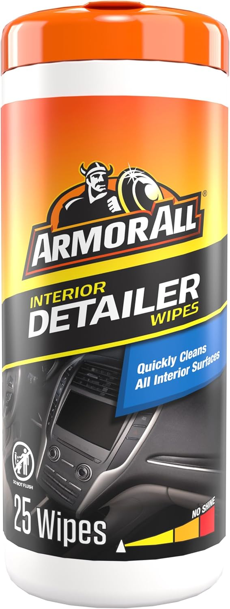 Armor All Car Detailer Wipes by Armor All, Interior Car Wipes for Dirt and Dust, 25 Count