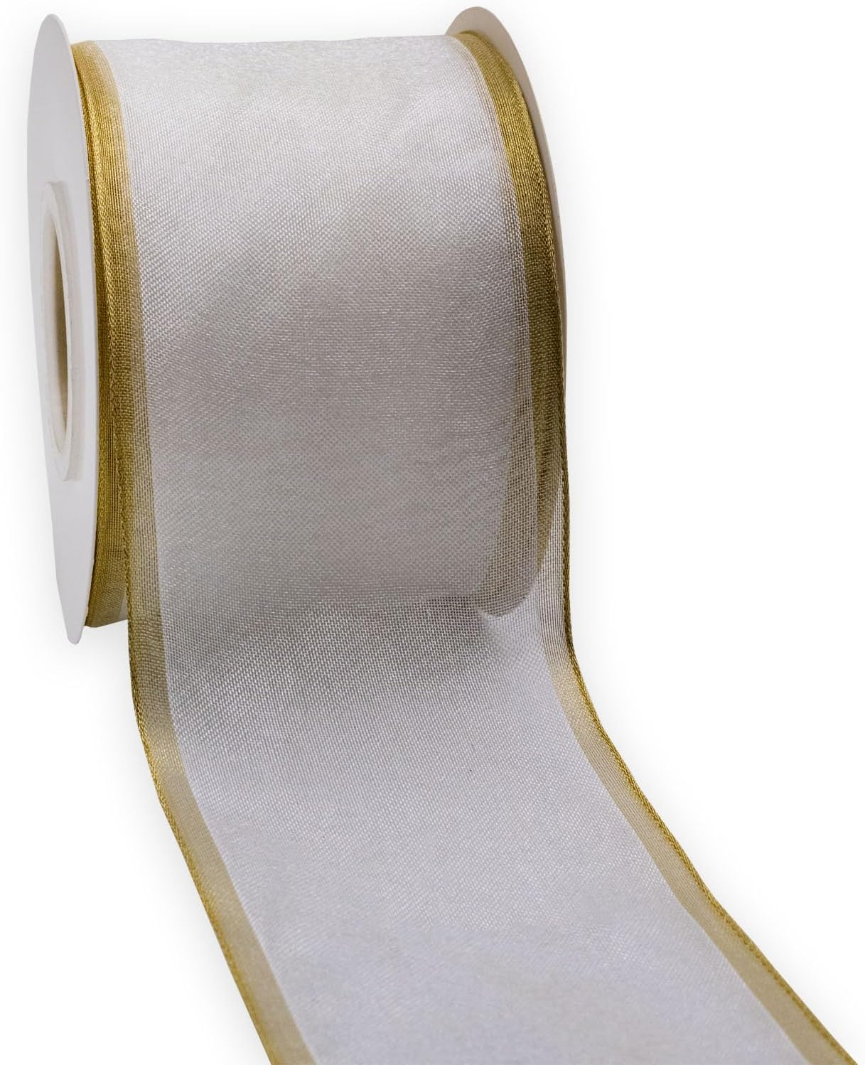 HATIANGE Fall Burlap Wired Ribbon Orange Plaid Autumn Harvest Ribbon Wired Edge Wrapping Ribbon for Wreath Floral Bows Craft Decor, 2-1/2 Inch X 11Yards image number 3